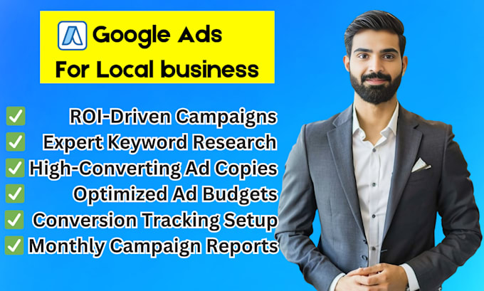 Gig Preview - Setup google ads adwords PPC campaign for local business to get leads and calls