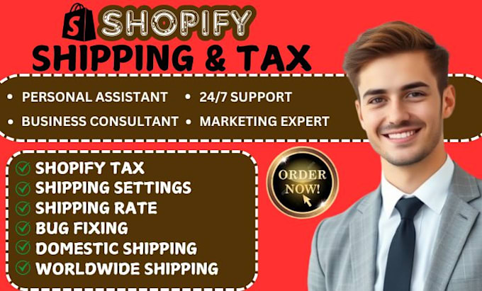 Bestseller - setup shopify shipping and tax, shipping and tax setup, shipping setting tax