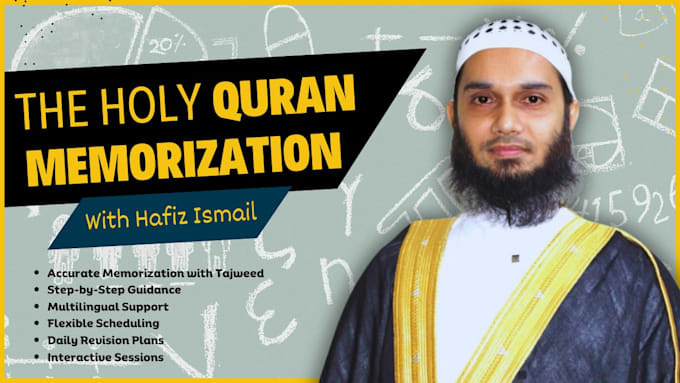 Gig Preview - Be your quran memorization teacher