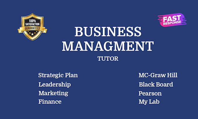 Gig Preview - Be your business management report case study marketing courses economics tutor