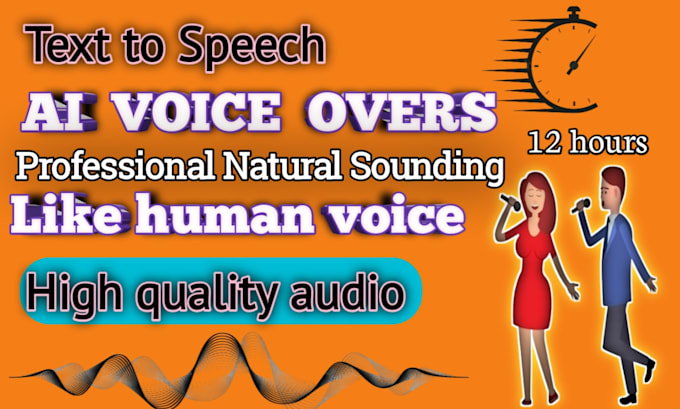 Gig Preview - Realistic ai voice overs text to speech expertise