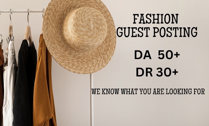 Bestseller - do fashion guest post with high da