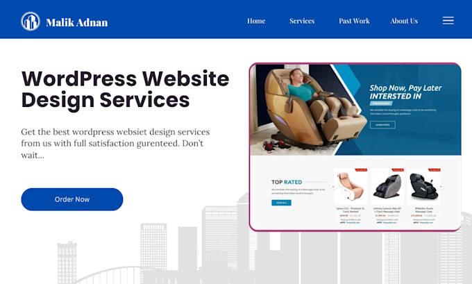 Gig Preview - Wordpress website design services using elementor pro