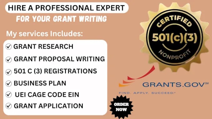 Bestseller - write grant proposal grant research application rfp business plan