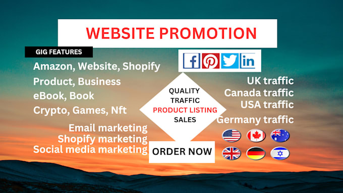 Gig Preview - Promote and advertise your website amazon product book ebook on social media