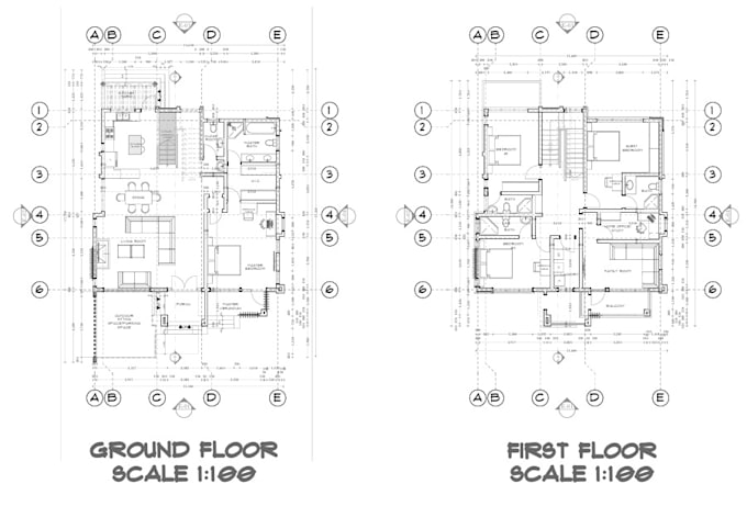 Gig Preview - Be your architect and create 2d floor plans with furniture layouts