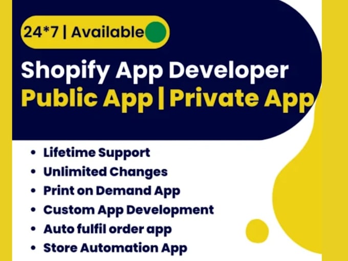 Bestseller - customize shopify public app shopify private app integrate shopify API plugin