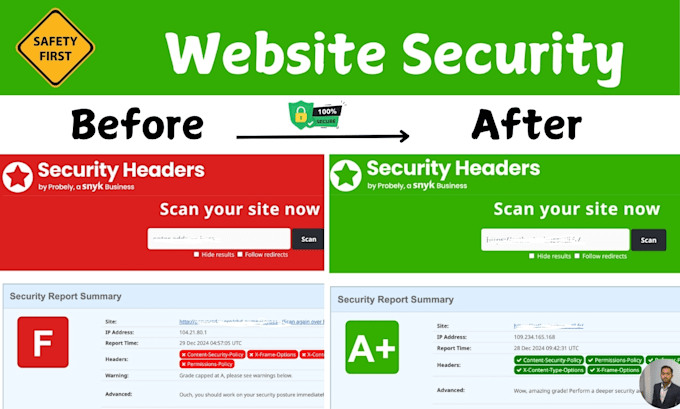 Gig Preview - Add pro security http header for wordpress