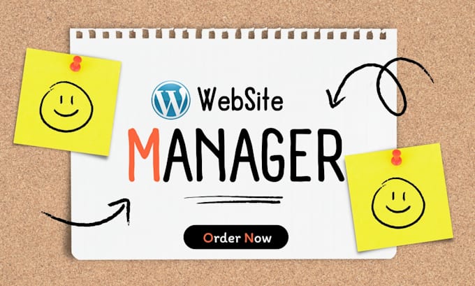 Gig Preview - Be your wordpress manager and do wordpress website maintenance