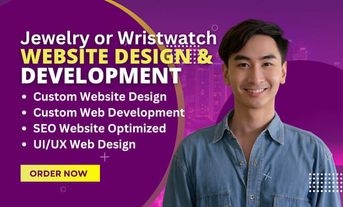 Gig Preview - Design and develop business website for jewelry and wrist watch brand product