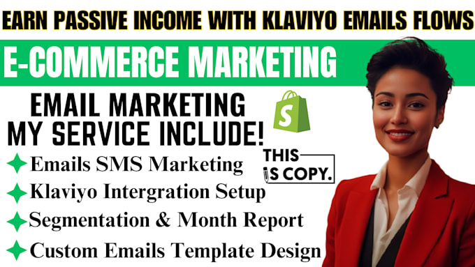 Gig Preview - Setup top notch klaviyo emails marketing flows for ecommerce