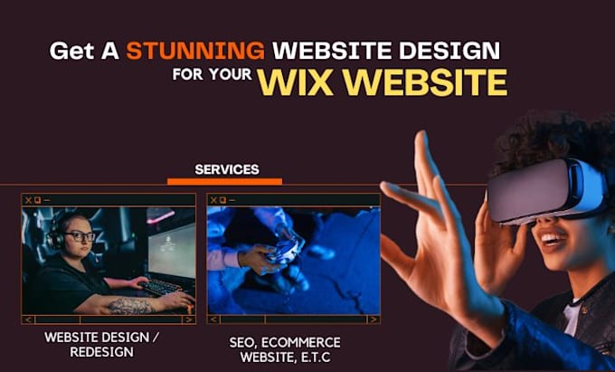 Gig Preview - Wix website design and redesign, wix website redesign, wix website redesign, wix