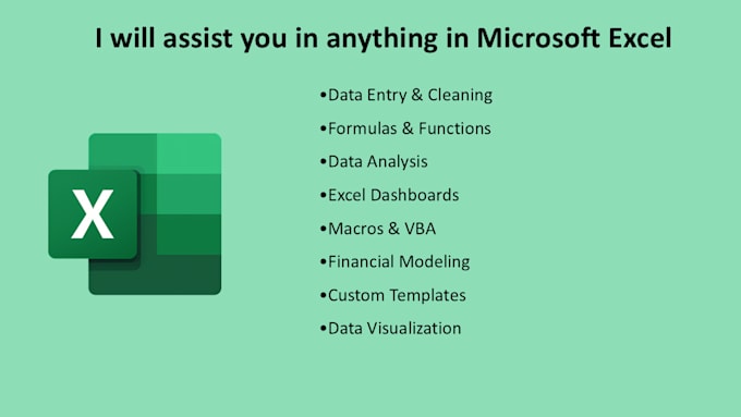 Bestseller - assist you anything in microsoft excel