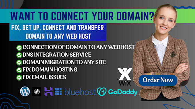 Gig Preview - Transfer connect godaddy hostinger bluehost domain migrate domain fix ssl cpanel