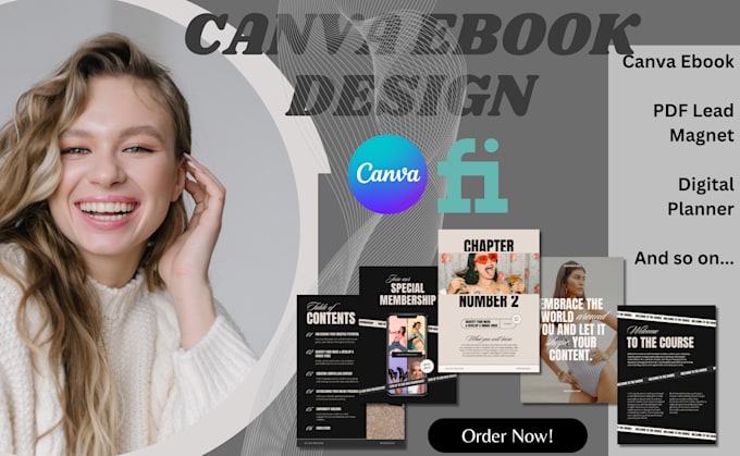 Gig Preview - Design canva ebook, PDF lead magnets, worksheet amazon KDP, planner design