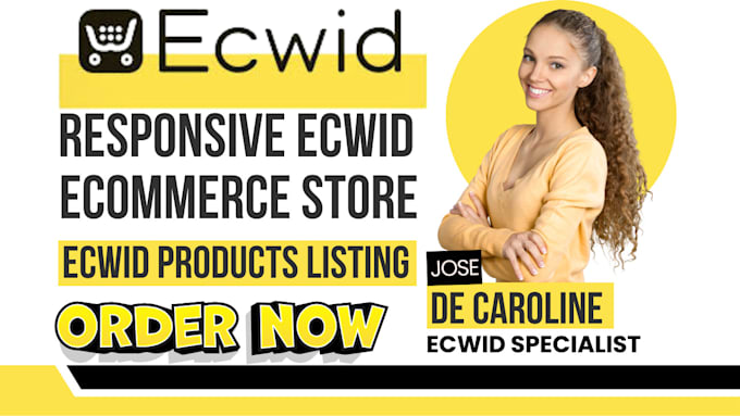 Gig Preview - Redesign ecwid store, ecwid website design, dropshipping ecwid store, ecwid seo