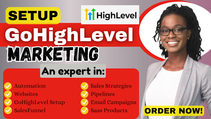 Bestseller - setup gohighlevel email marketing, ghl sales funnel, CRM ghl automation