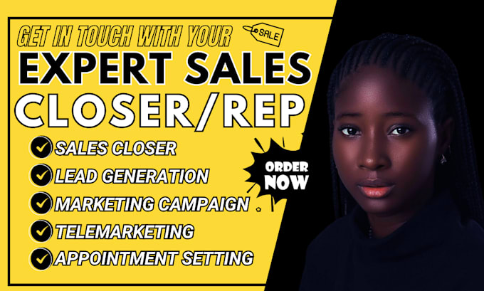 Bestseller - be your sales person sales closer sales representative to close deals