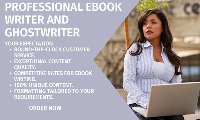 Gig Preview - Be your ebook ghostwriter, ebook writer and book writer