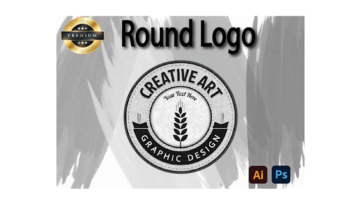 Gig Preview - Design outstanding round logo, stamp, batch