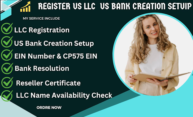 Gig Preview - Create US llc and bank creation setup ein number