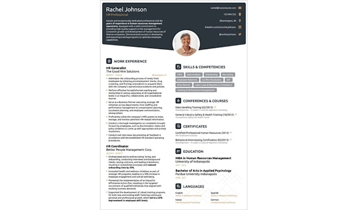 Gig Preview - Create professional CV or resume design