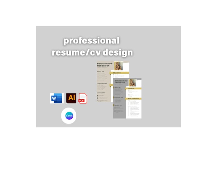 Gig Preview - Do professional resume and cv design