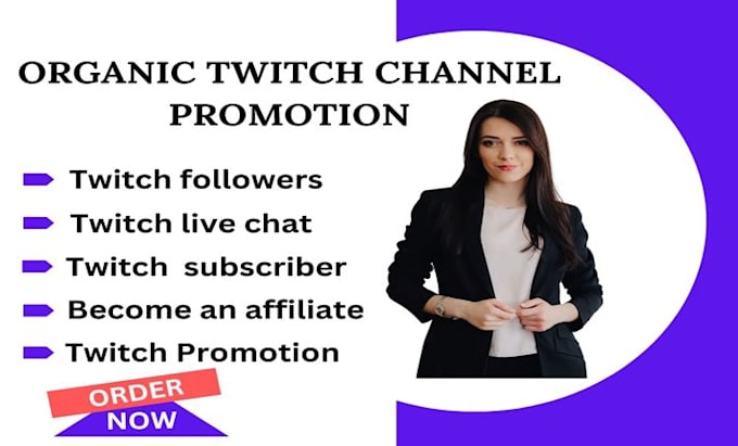 Bestseller - twitch channel promotion for twitch affiliate gain organic live viewers chatters