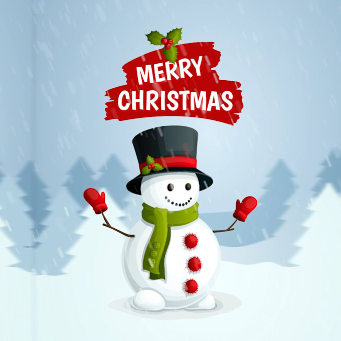 Gig Preview - Create stunning custom merry christmas animations