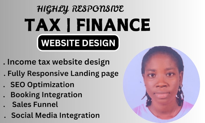 Bestseller - design tax website tax landing page tax finance