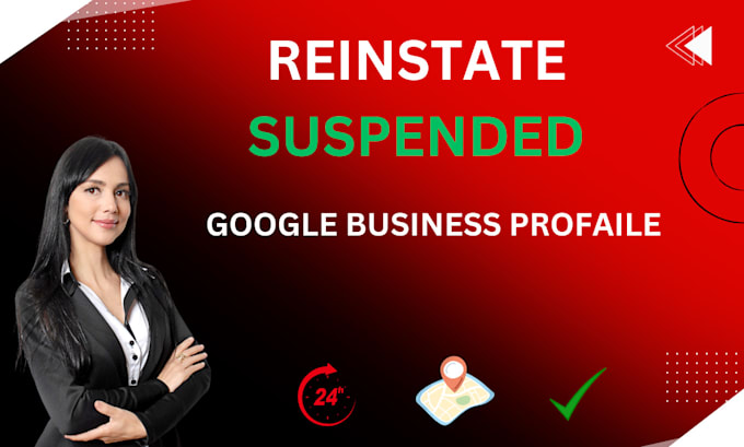 Gig Preview - Fix your suspended google my business