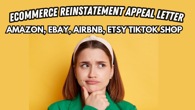 Gig Preview - Do airbnb amazon ebay etsy appeal letter plan of action suspension reinstatement