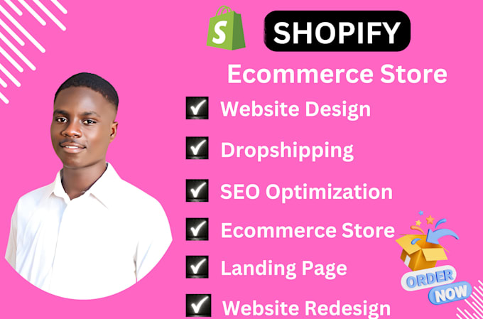 Gig Preview - Do redesign shopify development or design and shopify dropshipping