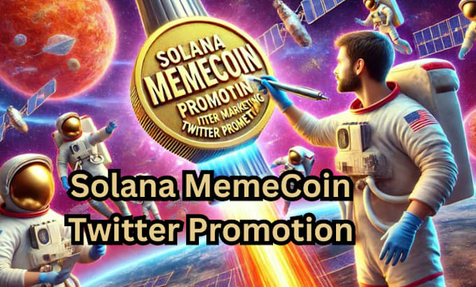 Gig Preview - Crypto solana memecoin twitter promotion x promote solana meme coin x marketing