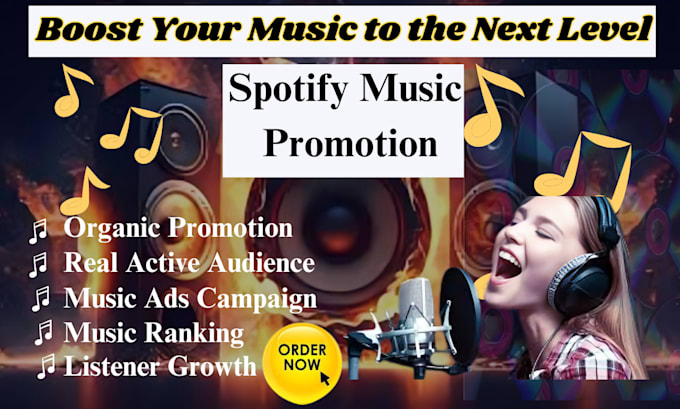 Gig Preview - Do targeted spotify music promotion music ads campaign video promotion