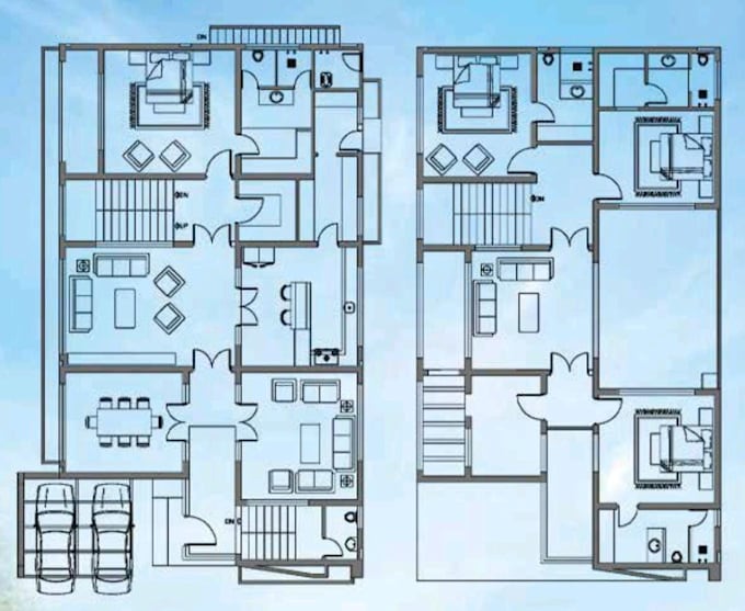 Gig Preview - Do professional 2d drawings floor plans revit drafting