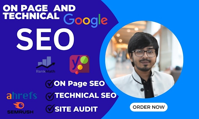 Gig Preview - Do on page SEO with rankmath or semrush ahrefs for site audit