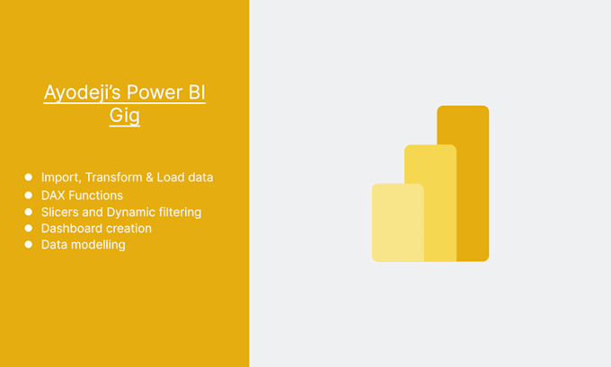 Gig Preview - Create your power bi dashboards and visualizations