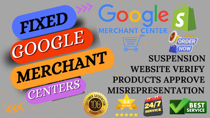 Gig Preview - Fix google merchant center suspension gmc suspension and setup shopping ads