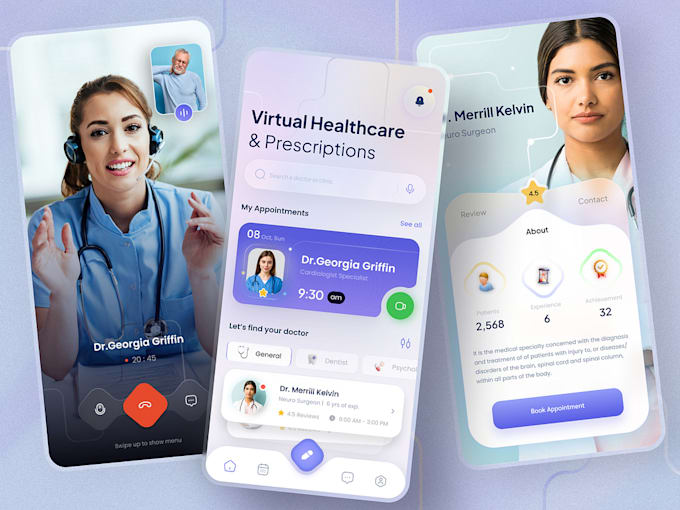 Gig Preview - Build telemedicine app, doctor booking app, healthcare app, pharmacy app, web