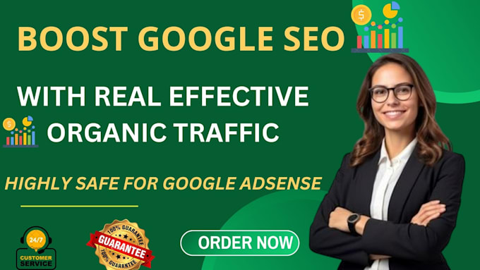 Gig Preview - Boost your website google search ctr with organic traffic