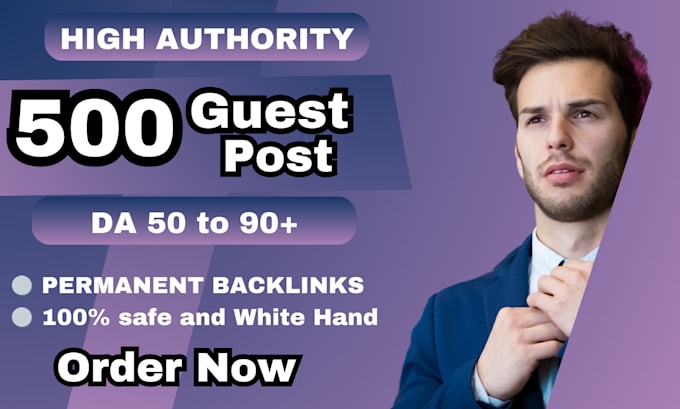 Gig Preview - Dofollow high quality backlinks and SEO guest posting on high traffic website