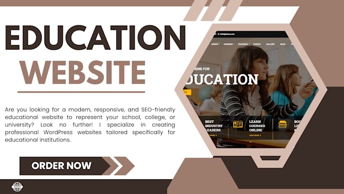 Bestseller - build your education website, school website, academic website, and lms website