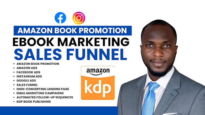 Gig Preview - Do amazon book promotion, ebook marketing sales funnel, kdp book publishing