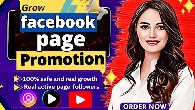 Gig Preview - Do grow facebook page promotion following fast organically