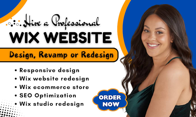 Gig Preview - Wix website design wix ecommerce wix website redesign wix studio wix redesign