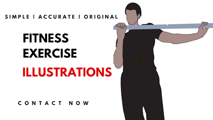 Gig Preview - Create fitness exercise illustrations for you