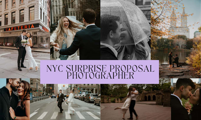 Gig Preview - Be your surprise proposal photographer in NYC