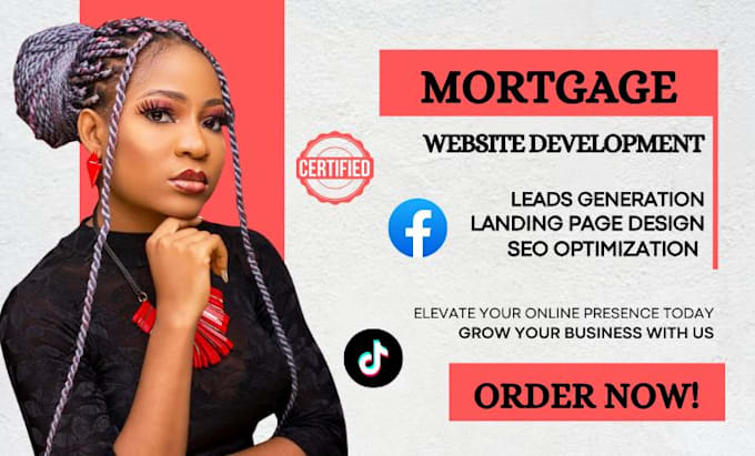 Gig Preview - Mortgage leads mortgage broker mortgage website mortgage mortgage landing page