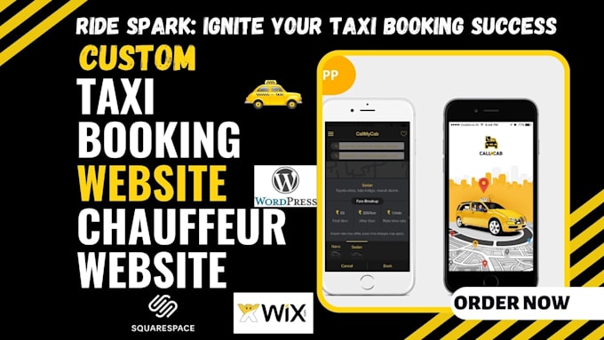 Gig Preview - Build high quality taxi booking website limousine website chauffeur website